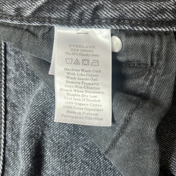 Everlane Women's Straight Leg Jeans - Dark Gray - Picture 4 of 6